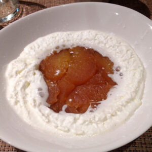 Nata con fruta confitada