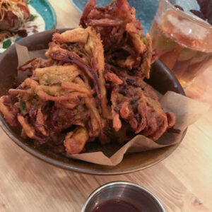 calcots pakoras