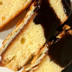 pastel de almendras
