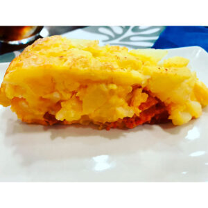 tortilla de patatas y chistorra
